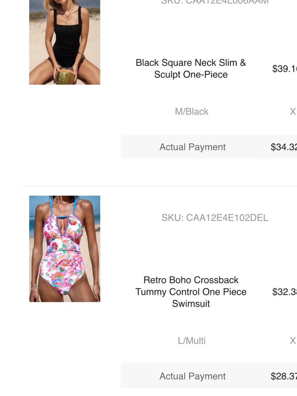 Cupshe Multi Floral Retro Boho Kids One-Piece Swimsuit